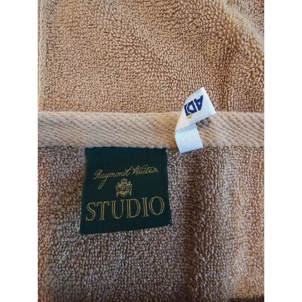 Raymond Waites Studio Floral Beige Hand Towels Set of 2 Cotton & Polyester‎